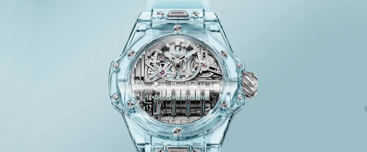 瑞士奢华制表品牌HUBLOT宇舶表重磅发布全新Big Bang MP-11腕表。全新时计搭载具有雕塑美感且配备七个串联发条盒的精密机芯，可..